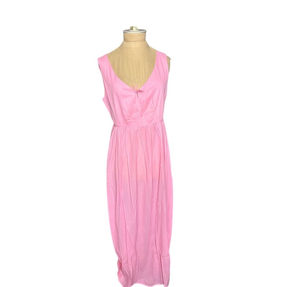 Vintage 2 Piece Pink Peignoir Made in USA Hollywood Glam Size Small